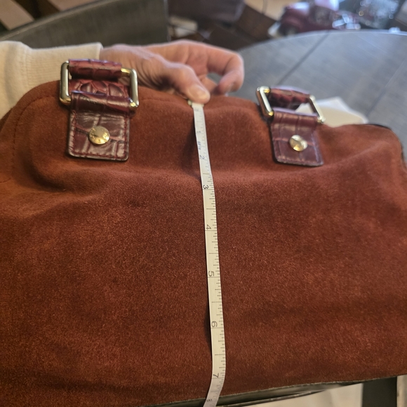 Louis Vuitton Brown Suede Tote Bag - Picture 9 of 16